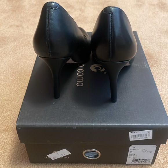 Coro como black silk calf heels - Picture 3 of 4